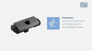 Winkhaus activPilot Flügelheber für Fenstertüren mit Bodenschwellen