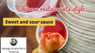 How to make red sweet and sour sauce | Chinese restaurants style sauce