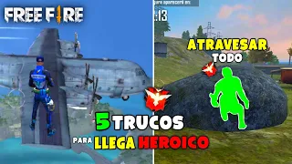 5 NUEVOS TRUCOS PARA SUBIR A HEROICO MAS FÁCIL Y RÁPIDO EN FREE FIRE (TRUCOS PARA CLASIFICATORIA)