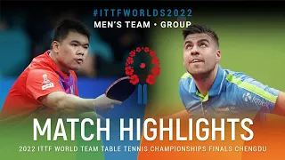 Highlights | Sarayut Tancharoen (THA) vs Darko Jorgic (SLO) | MT Grps | #ITTFWorlds2022
