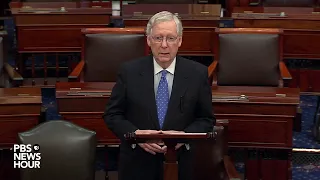 WATCH LIVE: Majority Leader Mitch McConnell speaks on Senate floor after House impeachment vote