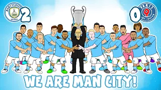 🏆Man City make the Champions League Final!🏆 (We Are Man City vs PSG 2-0 Mahrez Goals Highlights)