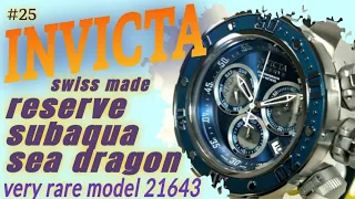 INVICTA Reserve Subaqua Sea Dragon 21643 Swiss Made. Кастомизация: большой раритет на браслет!