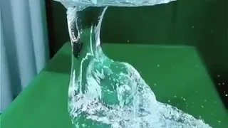 Slow motion water balloon pop