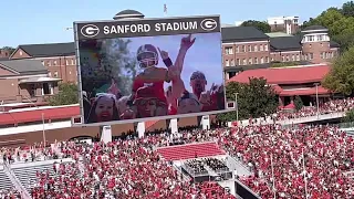 UGA vs. Kent State - Battle Hymn Of The Bulldog Nation & Team Taking The Field (9-24-22)