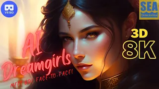 Goddesses of Darkness, AI Dreamgirls in 8K 3D VR180 - meet them up close, face-to-face!