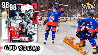 SET COMPLETE! *TWO MSP CARDS* BUILT FOR THE GOD SQUAD | NHL 22 STANLEY CUP 98 TOEWS GAMEPLAY