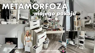 ogarnij ze mna pokoj (mini metamorfoza, haul ikea, sprzatanie & organizacja kosmetykow)