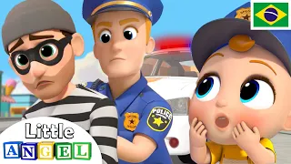 Policial Joãozinho ao Resgate! 👮‍♂️ | 🚓 Canal do Joãozinho - Little Angel Português