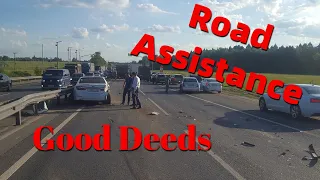 Road Assistance | Driving Situations | Good Deeds | Помощь на дороге!