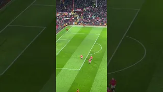 Manchester United v Barcelona incredible player celebrations.