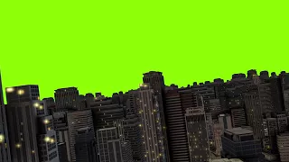 City Fly Through with After Effects and Element 3D GREEN SCREEN FREE