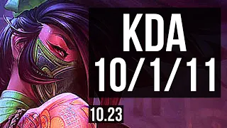 AKALI vs DIANA (MID) | 10/1/11, 1.7M mastery, 900+ games, Legendary | NA Diamond | v10.23