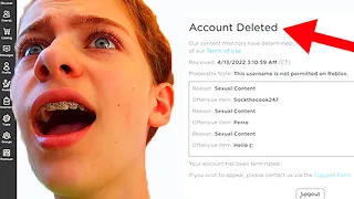 SOCKIE'S ROBLOX ACCOUNT GOT DELETED by Roblox - Gaming w/ The Norris Nuts