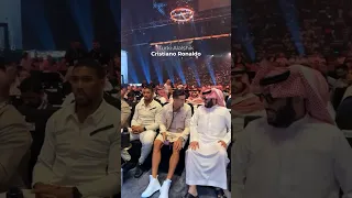 ANTHONY JOSHUA | CRISTIANO RONALDO & HIS EXCELLENCY TURKI ALALSHIK FRONT ROW AT FURY USYK LAST NIGHT