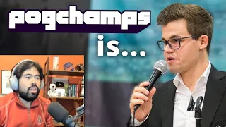 Magnus Carlsen on PogChamps... | Hikaru Clip Reactions