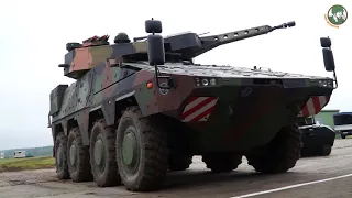 Boxer 8x8 armoured with Lance turret Rheinmetall infantry system demonstration Unterlüss Germany