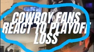 Cowboys fans reaction to losing to 49ers in playoffs COMPILATION