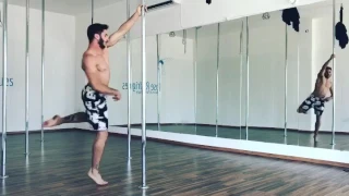 Pole contemporary dance