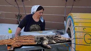 Spring in the Village:  We are Cooking Crocodile Alligator Bread