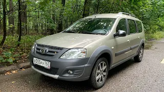 Cross Dacia Logan MCV // Lada Largus - Lada engine. POV test drive. Driver’s eye