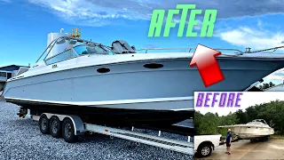 I Blew Up My Boat Up! Here’s How I Fixed It! 1992 Sea Ray 380 Sun Sport | Boat Restoration