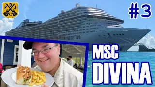 MSC Divina Pt.3: Ocean Cay, Le Muse Breakfast, Ocean House Restaurant, Yacht Club Beach Snorkeling