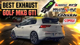 VW Golf MK8 GTI Exhaust Sound 🔥 Modified,Review,Mods,Upgrade,Milltek,Supersprint,System,Stock+