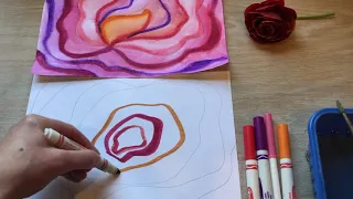 Art Lessons Online: Georgia O'Keeffe Flower (K-5)