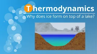 Why does ice form on the top of a lake?