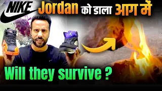 Original Nike Air Jordan Ke Sath Experiment I Making starlight Fire Proof Material by Ashu Sir