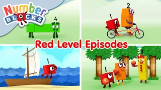 @Numberblocks - Red Level One Episodes 🟥 | Learn to Count