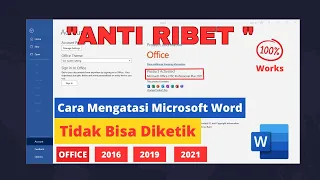 CARA MENGATASI MICROSOFT OFFICE TIDAK BISA BUAT NGETIK ANTI RIBET Cocok Buat Pemula !!