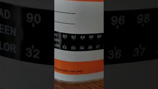 How to read temperature test strips on drug test cups