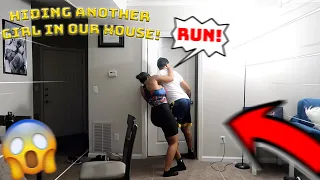 HIDING ANOTHER GIRL IN OUR HOUSE PRANK ON GIRLFRIEND!!! *SHE FLIPPED*