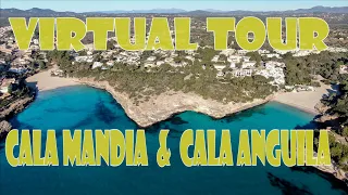 Cala Mendia & Cala Anguila Virtual Tour  Mallorca 4K best beaches.