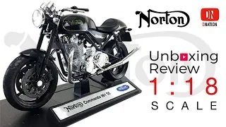 Unboxing Norton Commando 961 SE classic sport 1/18 scale Motorcycle manufactured by Welly -Dnation