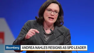Merkel Coalition Looks Hard at Options After Nahles Resignation