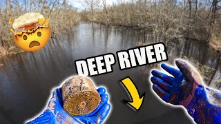 Giant Magnet In A Deep RIVER!??(Magnet FIshing) This Is What I found!