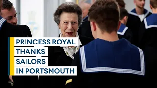 Princess Anne thanks Navy personnel involved in Queen's funeral