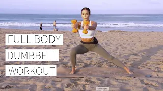 DUMBBELL FULL BODY WORKOUT - quick 10 minutes, all fitness levels - Dr. LA Thoma Gustin