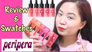 PERIPERA AIRY INK VELVET | Review & Swatches | Raych Ramos✨