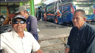 BANG ACANG MANTAN CINCU BUS ALS 221 HADIR DI POOL BUS ALS JOGJAKARTA DISAMBUT GEMBIRA PAK KETUA