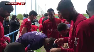 Último entrenamiento antes del partido de Anduva