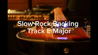 Slow Rock Backing Track E Major