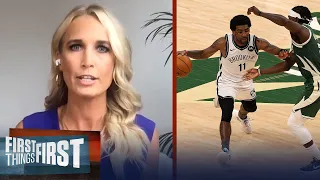 Sarah Kustok evaluates the Nets' performance in Game 3 loss to Bucks | NBA | FIRST THINGS FIRST