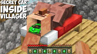 All this TIME VILLAGER HIDING EMERALD CAR INSIDE HEAD in Minecraft ! NEW SECRET CAR !
