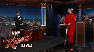Jim Carrey's Amazing Scooter Entrance