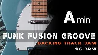 Funk Fusion Groove Backing Track/Guitar Jam in Aminor [Times Gone By]