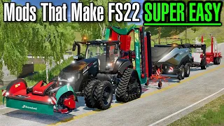 13 Mods that make FS22 SUPER EASY!